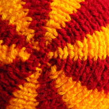 top of the ODDknit hat