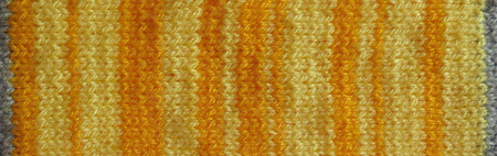 stripes knitted in a random sequence