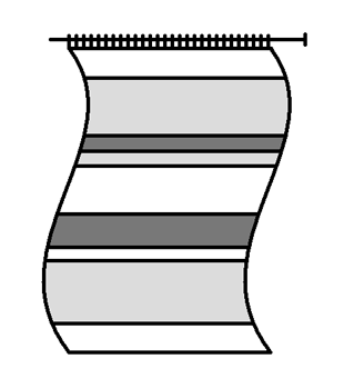 coloured horizontal stripes