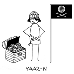cartoon of pirate day