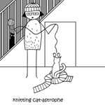 cartoon of a cat-astrophe