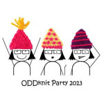 cartoon of ODDknit party revisited