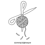 cartoon of knitting nightmare