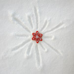 photo of star decoration in snow