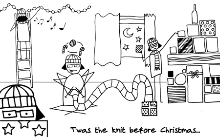cartoon of knit before