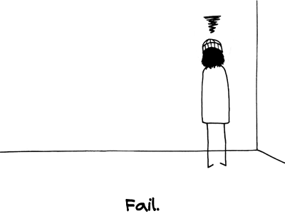 cartoon of fail