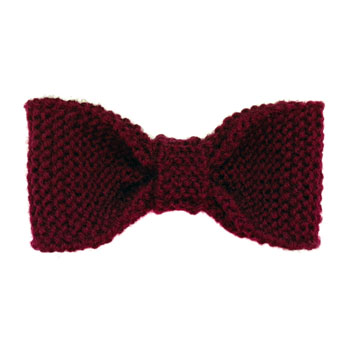 garter stitch bow tie