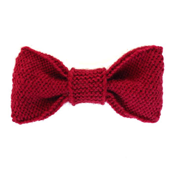 reverse stocking stitch bow tie