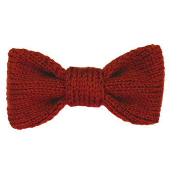 stocking stitch bow tie