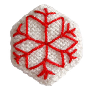 two-tone snowflake decoration