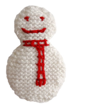 two-tone snowman decoration