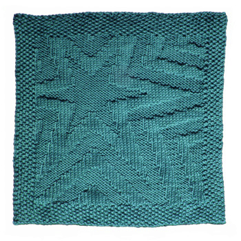 Washcloth with Concentric Stars