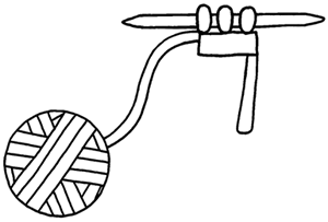 Diagram showing set up for i-cord