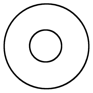 Diagram of a pom pom template