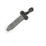free knitting pattern for a minature sword