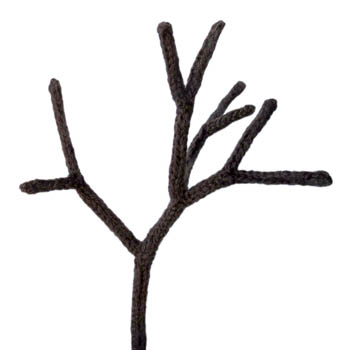 picture of a knitted twig
